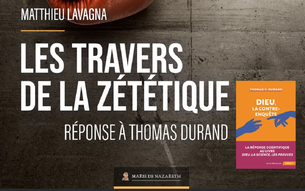 Les travers de la zététique: une réponse à Thomas Durand par Matthieu  Lavagna – + Archidiacre +